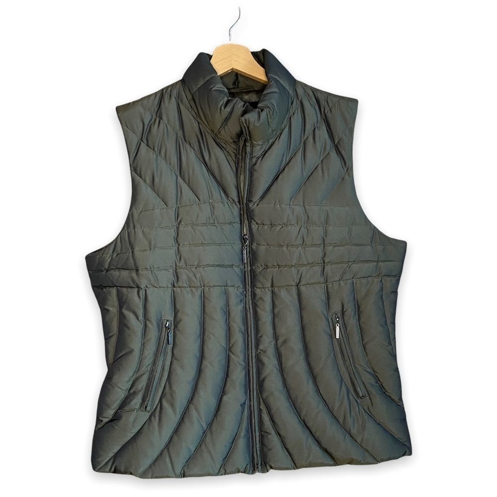 Weatherproof Down Vest in Olive Green Sz L